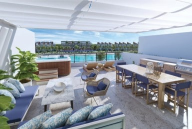 the beach rooftop penthouse rendering