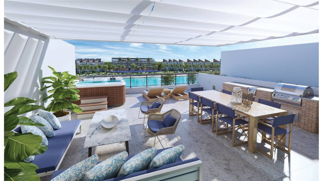 the beach rooftop penthouse rendering